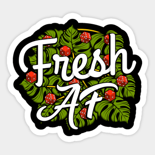 Fresh AF Leafy Sticker